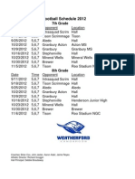 Hall 2012 Football Schedule Revised 080912