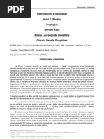 Bhabha-Interrogando a Identidade