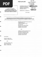 Zarro Inference 4 Memorandum of Respondents Jpmorgan Chase Bank, N.A. and Chase Home Finance LLC in Response To Order To Show Cause - January 5, 2011