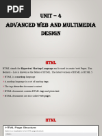 Advanced Web Designing Notes PDF | PDF | Html Element | World Wide Web