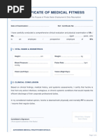 Fit to Work Clearance Certificate | PDF | Medical Specialties | Medicine