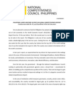 National Competitiveness Council Statement On The WEF Global Competitiveness Report 2012-2013