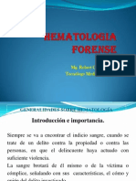 Hematologia Forense.