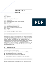 Unit 16 Database Resource Management: Structure