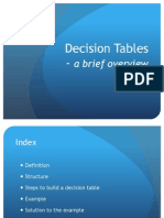 6 Decision Tables