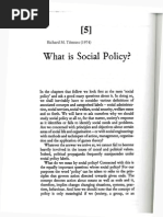 Titmuss - What is Social Policy