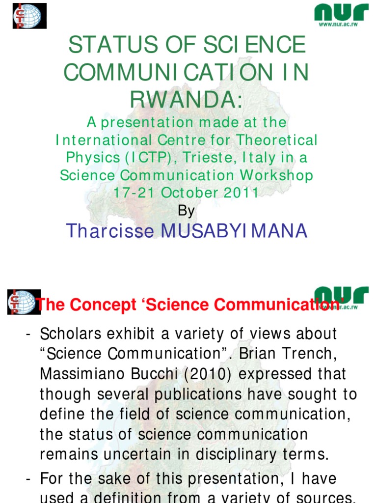 Science Communication in Rwanda | PDF | Poverty | Poverty & Homelessness