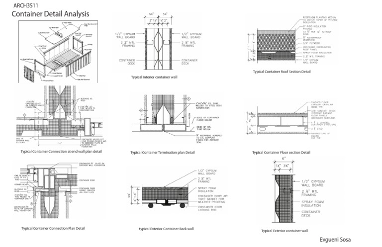 Container Connection and Detail Plans | PDF