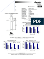 Energizer L92: Product Datasheet Product Datasheet