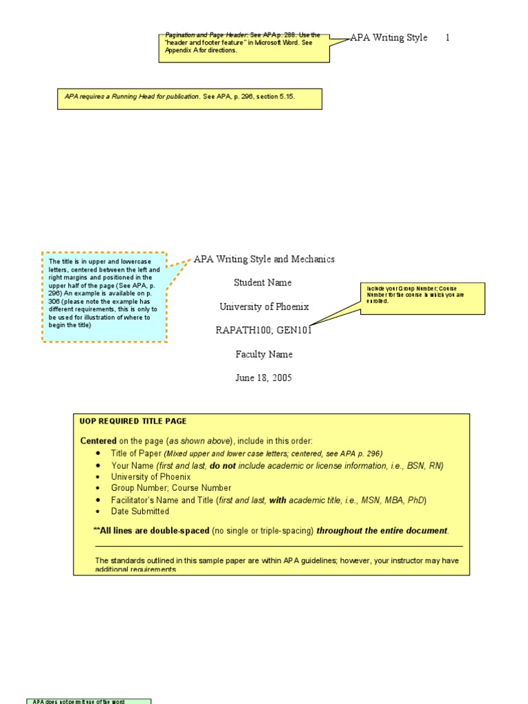 Appendix Example Apa