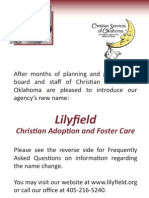Lilyfield Christian Adoption and Foster Care: Agency's New Name