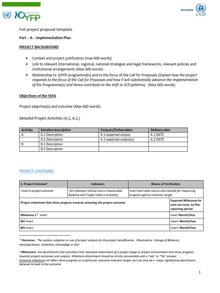 Full Project Proposal Template 1 | PDF | Risk