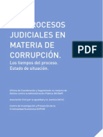 Informe CIPCE ACIJ OCDAP - Los procesos judiciales en materia de corrupción
