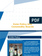 Exim Policy and Commodity Boards