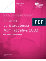 Nicaragua - Tesauro Jurisprudencia Administrativa 2008 - Bertha Xiomara Ortega Carrillo