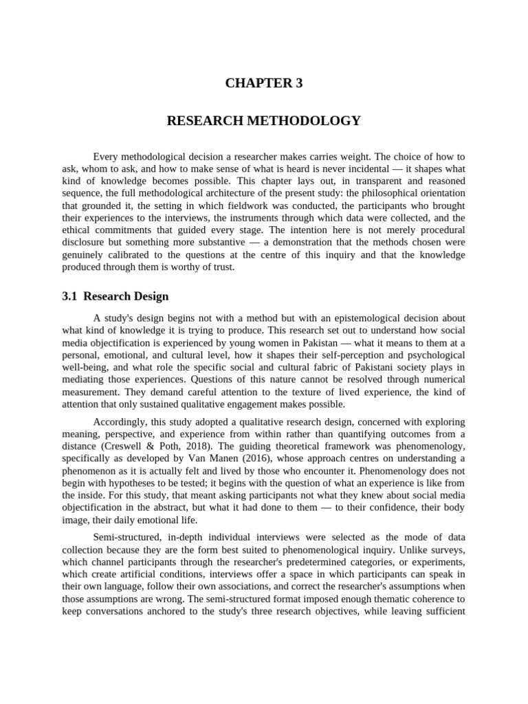 Chapter3 Research Methodology | PDF | Methodology | Interview