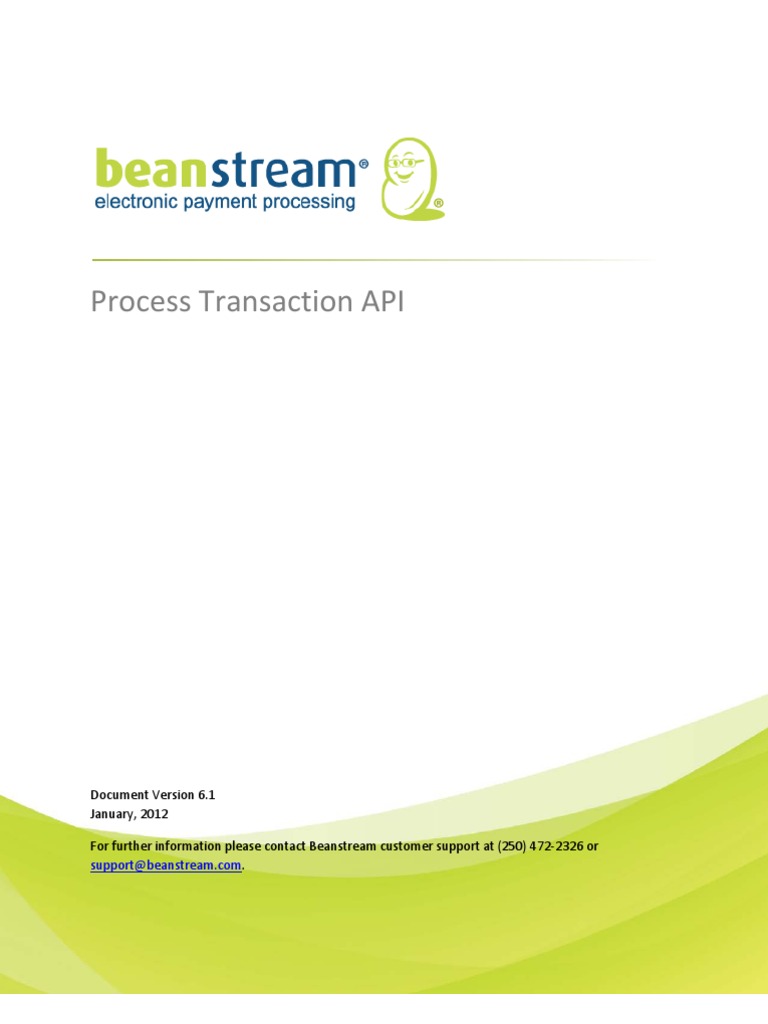 Beanstream API Integration Original | PDF | Hypertext Transfer Protocol ...