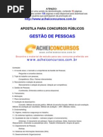 Apostila de Gestão de Pessoas para Concursos