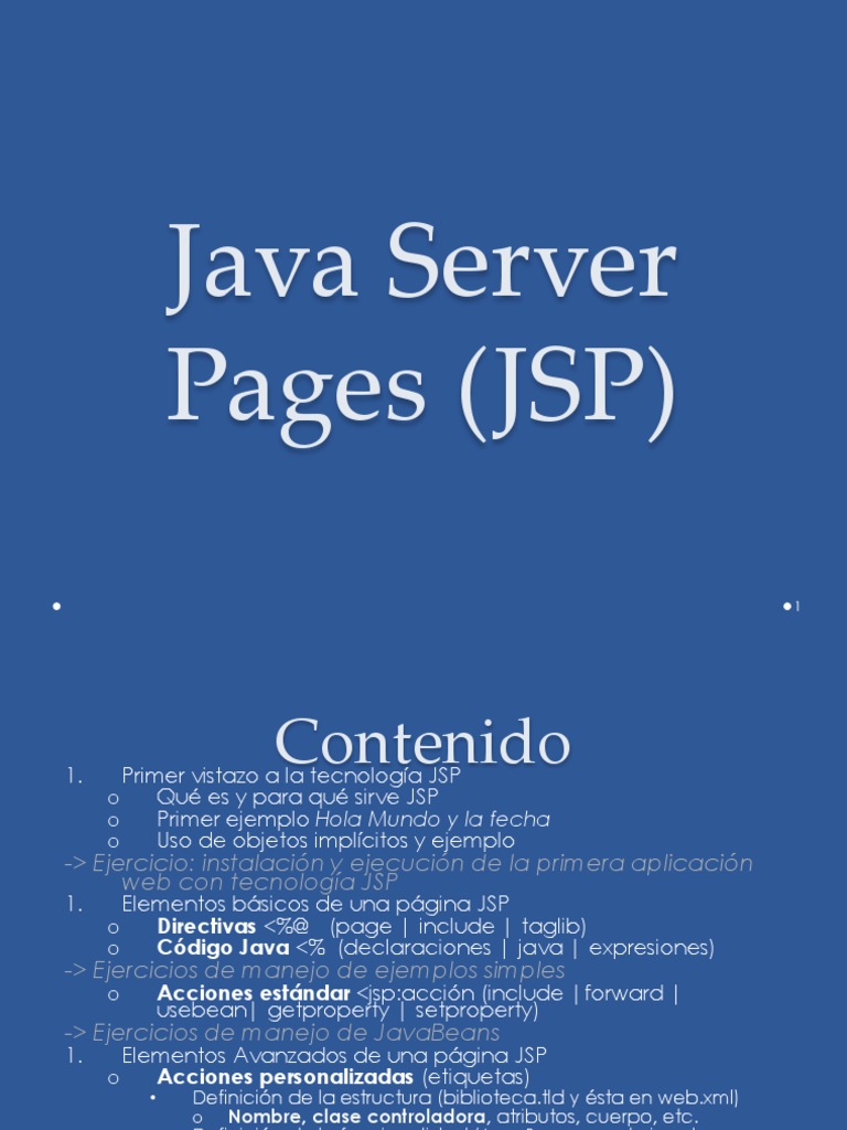 jsp programacion