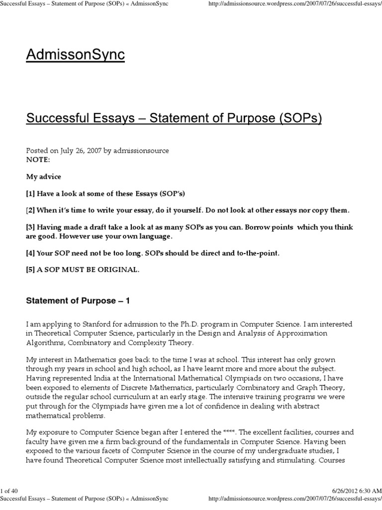 statement of purpose physics phd