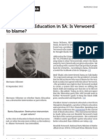 Verwoerds Education Policy Explained by Prof Gillomee
