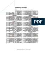 Calendario 2ª División