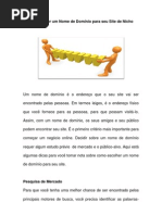 Como Escolher um Nome de Domínio para seu Site de Nicho