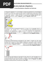 LISTA 1 - Equilibrio de Particulas No Plano