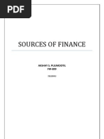 Sources of Finance