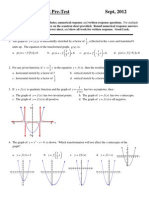 Conics PreTest