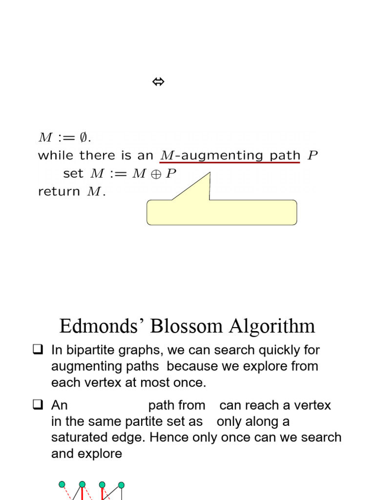 Edmonds' Blossom Algorithm | PDF | Vertex (Graph Theory) | Algorithms