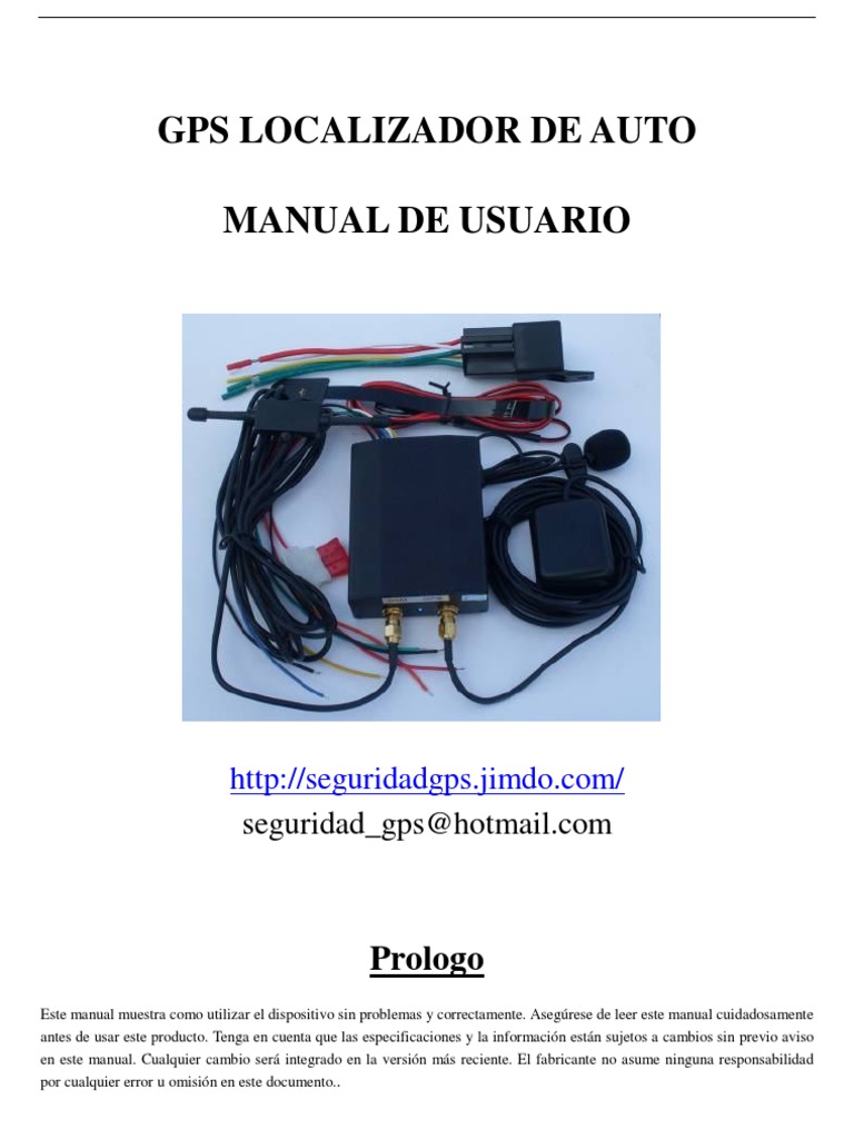 TK103 GPS Vehicle Tracker User Manual1 PDF paquete general de Radio