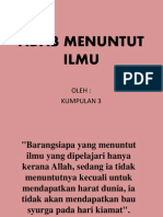 Adab Menuntut Ilmu