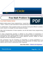 Free Math Problem Solver