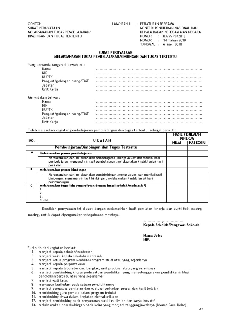 Surat Pernyataan Melaksanakan Kegiatan