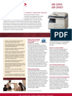 AR208S 208D Specification Sheet