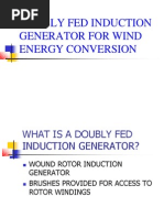 Doubly Fed Induction Generator For Wind Energy Conversion