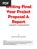 Download Writting Final Year Project Proposal and Report by Dr Olayinka Okeola SN105225100 doc pdf