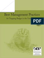 Best Management Practices for Trapping Badger in the United States