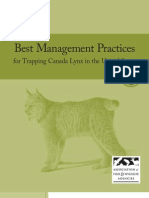 Best Management Practices For Trapping Canada Lynx in The United States
