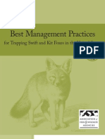 Best Management Practices for Trapping Swift and Kit Foxes in the United States