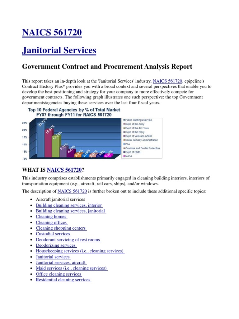 NAICS 561720 Janitorial Services PDF