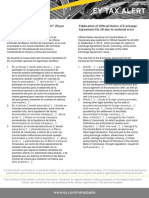 Tax  Alert - Aviso Oficial mediante el cual se corrige por error material el Convenio Cambiario N° 20