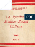 Allende, Realidad Medico Social Chilena 1939