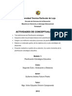 Definiciones, Principios, de Planificación Estratégica, Objetivos de Un Plan Estratégico de Desarrollo