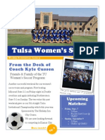 Tulsa Women's Soccer Newsletter Issue 3