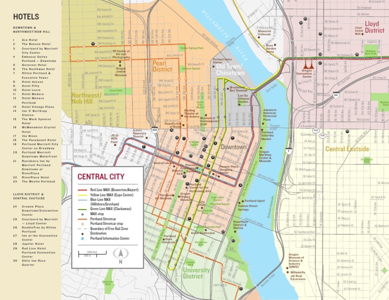 Portland Downtown Map PDF