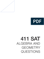 411 SAT Algebra and Geometry Questions