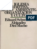 Schweizer, Eduard - La Iglesia Primitiva Medio Ambiente Organizacion