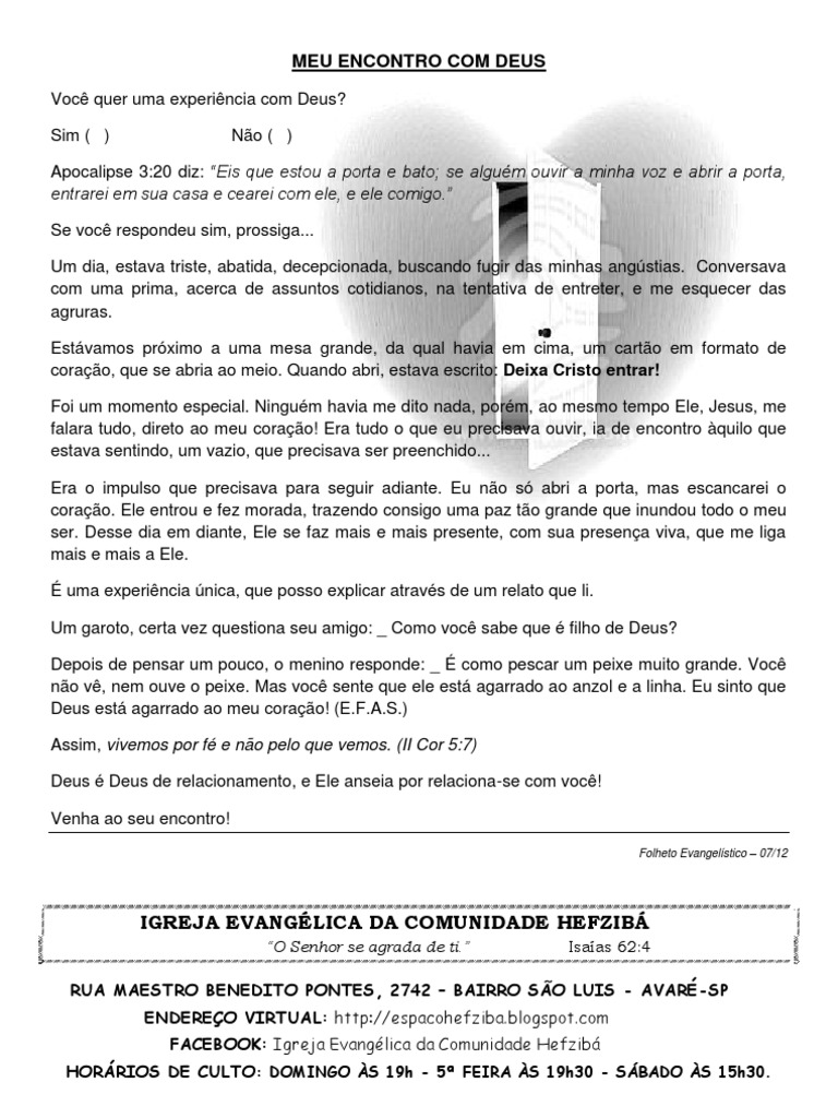 Meu Encontro Com Deus Pdf